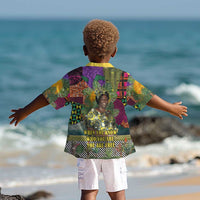 Wangari Maathai Kid Hawaiian Shirt Colorful Nature-Inspired Design Empowerment Quote African Print Environmental - Wonder Print Shop