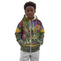 Wangari Maathai Kid Hoodie Colorful Nature-Inspired Design Empowerment Quote African Print Environmental - Wonder Print Shop