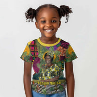 Wangari Maathai Kid T shirt Colorful Nature-Inspired Design Empowerment Quote African Print Environmental - Wonder Print Shop