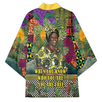 Wangari Maathai Kimono Colorful Nature-Inspired Design Empowerment Quote African Print Environmental - Wonder Print Shop