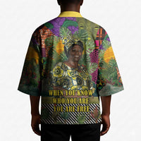 Wangari Maathai Kimono Colorful Nature-Inspired Design Empowerment Quote African Print Environmental - Wonder Print Shop