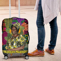 Wangari Maathai Luggage Cover Colorful Nature-Inspired Design Empowerment Quote African Print Environmental - Wonder Print Shop
