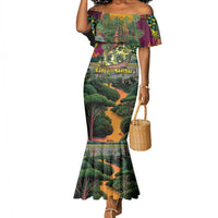 Wangari Maathai Mermaid Dress Colorful Nature-Inspired Design Empowerment Quote African Print Environmental - Wonder Print Shop