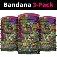 Wangari Maathai Neck Gaiter Colorful Nature-Inspired Design Empowerment Quote African Print Environmental - Wonder Print Shop