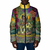 Wangari Maathai Padded Jacket Colorful Nature-Inspired Design Empowerment Quote African Print Environmental - Wonder Print Shop