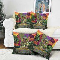 Wangari Maathai Pillow Cover Colorful Nature-Inspired Design Empowerment Quote African Print Environmental - Wonder Print Shop