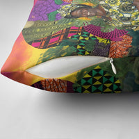 Wangari Maathai Pillow Cover Colorful Nature-Inspired Design Empowerment Quote African Print Environmental - Wonder Print Shop