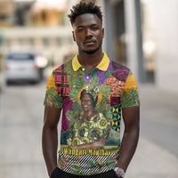 Wangari Maathai Polo Shirt Colorful Nature-Inspired Design Empowerment Quote African Print Environmental - Wonder Print Shop