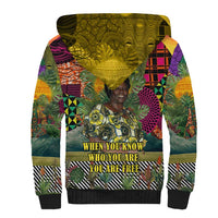 Wangari Maathai Sherpa Hoodie Colorful Nature-Inspired Design Empowerment Quote African Print Environmental - Wonder Print Shop