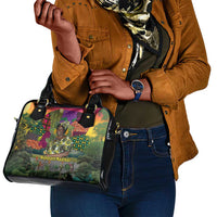 Wangari Maathai Shoulder Handbag Colorful Nature-Inspired Design Empowerment Quote African Print Environmental - Wonder Print Shop