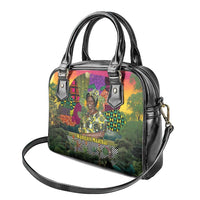 Wangari Maathai Shoulder Handbag Colorful Nature-Inspired Design Empowerment Quote African Print Environmental - Wonder Print Shop