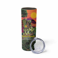 Wangari Maathai Skinny Tumbler Colorful Nature-Inspired Design Empowerment Quote African Print Environmental - Wonder Print Shop