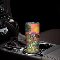 Wangari Maathai Skinny Tumbler Colorful Nature-Inspired Design Empowerment Quote African Print Environmental - Wonder Print Shop