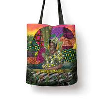 Wangari Maathai Tote Bag Colorful Nature-Inspired Design Empowerment Quote African Print Environmental - Wonder Print Shop