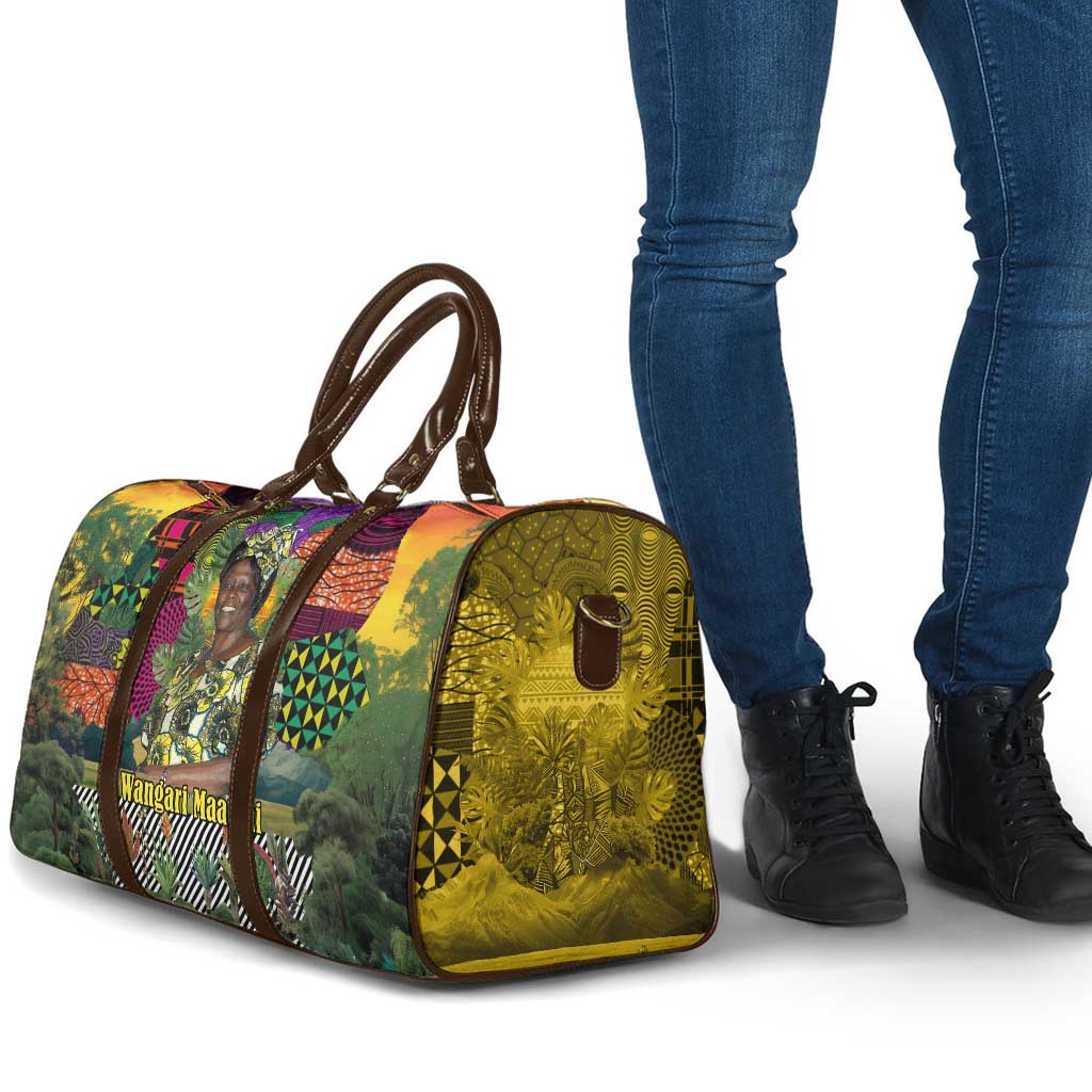 Wangari Maathai Travel Bag Colorful Nature-Inspired Design Empowerment Quote African Print Environmental - Wonder Print Shop