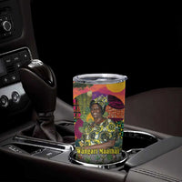 Wangari Maathai Tumbler Cup Colorful Nature-Inspired Design Empowerment Quote African Print Environmental - Wonder Print Shop