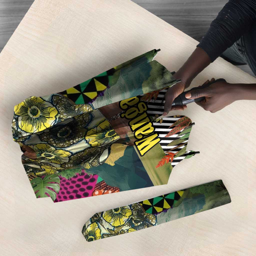 Wangari Maathai Umbrella Colorful Nature-Inspired Design Empowerment Quote African Print Environmental - Wonder Print Shop