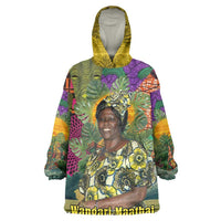 Wangari Maathai Wearable Blanket Hoodie Colorful Nature-Inspired Design Empowerment Quote African Print Environmental - Wonder Print Shop