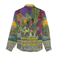 Wangari Maathai Women Casual Shirt Colorful Nature-Inspired Design Empowerment Quote African Print Environmental - Wonder Print Shop