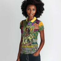 Wangari Maathai Women Polo Shirt Colorful Nature-Inspired Design Empowerment Quote African Print Environmental - Wonder Print Shop