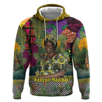 Wangari Maathai Zip Hoodie Colorful Nature-Inspired Design Empowerment Quote African Print Environmental - Wonder Print Shop