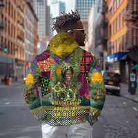 Wangari Maathai Zip Hoodie Colorful Nature-Inspired Design Empowerment Quote African Print Environmental - Wonder Print Shop
