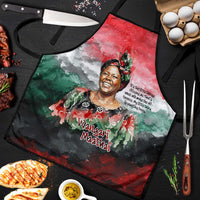 Wangari Maathai Apron Kenyan Flag Watercolor Style - Environmental Quote Planting Trees Tribute Eco-Activism - Wonder Print Shop