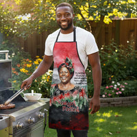 Wangari Maathai Apron Kenyan Flag Watercolor Style - Environmental Quote Planting Trees Tribute Eco-Activism - Wonder Print Shop