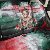 Wangari Maathai Back Car Seat Cover Kenyan Flag Watercolor Style - Environmental Quote Planting Trees Tribute Eco-Activism - Wonder Print Shop