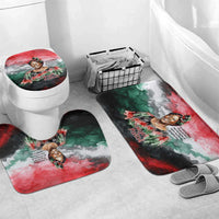 Wangari Maathai Bathroom Set Kenyan Flag Watercolor Style - Environmental Quote Planting Trees Tribute Eco-Activism - Wonder Print Shop