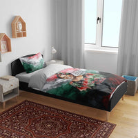 Wangari Maathai Bedding Set Kenyan Flag Watercolor Style - Environmental Quote Planting Trees Tribute Eco-Activism - Wonder Print Shop