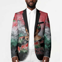 Wangari Maathai Blazer Kenyan Flag Watercolor Style - Environmental Quote Planting Trees Tribute Eco-Activism - Wonder Print Shop