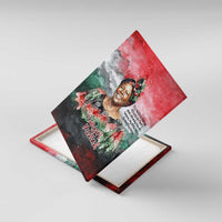 Wangari Maathai Canvas Wall Art Kenyan Flag Watercolor Style - Environmental Quote Planting Trees Tribute Eco-Activism - Wonder Print Shop