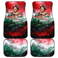 Wangari Maathai Car Mats Kenyan Flag Watercolor Style - Environmental Quote Planting Trees Tribute Eco-Activism - Wonder Print Shop