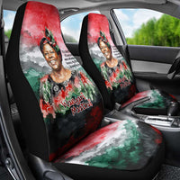 Wangari Maathai Car Seat Cover Kenyan Flag Watercolor Style - Environmental Quote Planting Trees Tribute Eco-Activism - Wonder Print Shop