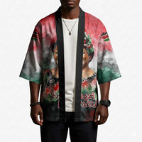 Wangari Maathai Kimono Kenyan Flag Watercolor Style - Environmental Quote Planting Trees Tribute Eco-Activism - Wonder Print Shop