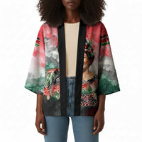 Wangari Maathai Kimono Kenyan Flag Watercolor Style - Environmental Quote Planting Trees Tribute Eco-Activism - Wonder Print Shop