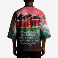 Wangari Maathai Kimono Kenyan Flag Watercolor Style - Environmental Quote Planting Trees Tribute Eco-Activism - Wonder Print Shop