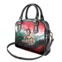 Wangari Maathai Shoulder Handbag Kenyan Flag Watercolor Style - Environmental Quote Planting Trees Tribute Eco-Activism - Wonder Print Shop