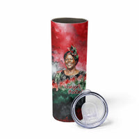 Wangari Maathai Skinny Tumbler Kenyan Flag Watercolor Style - Environmental Quote Planting Trees Tribute Eco-Activism - Wonder Print Shop