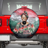 Wangari Maathai Spare Tire Cover Kenyan Flag Watercolor Style - Environmental Quote Planting Trees Tribute Eco-Activism - Wonder Print Shop