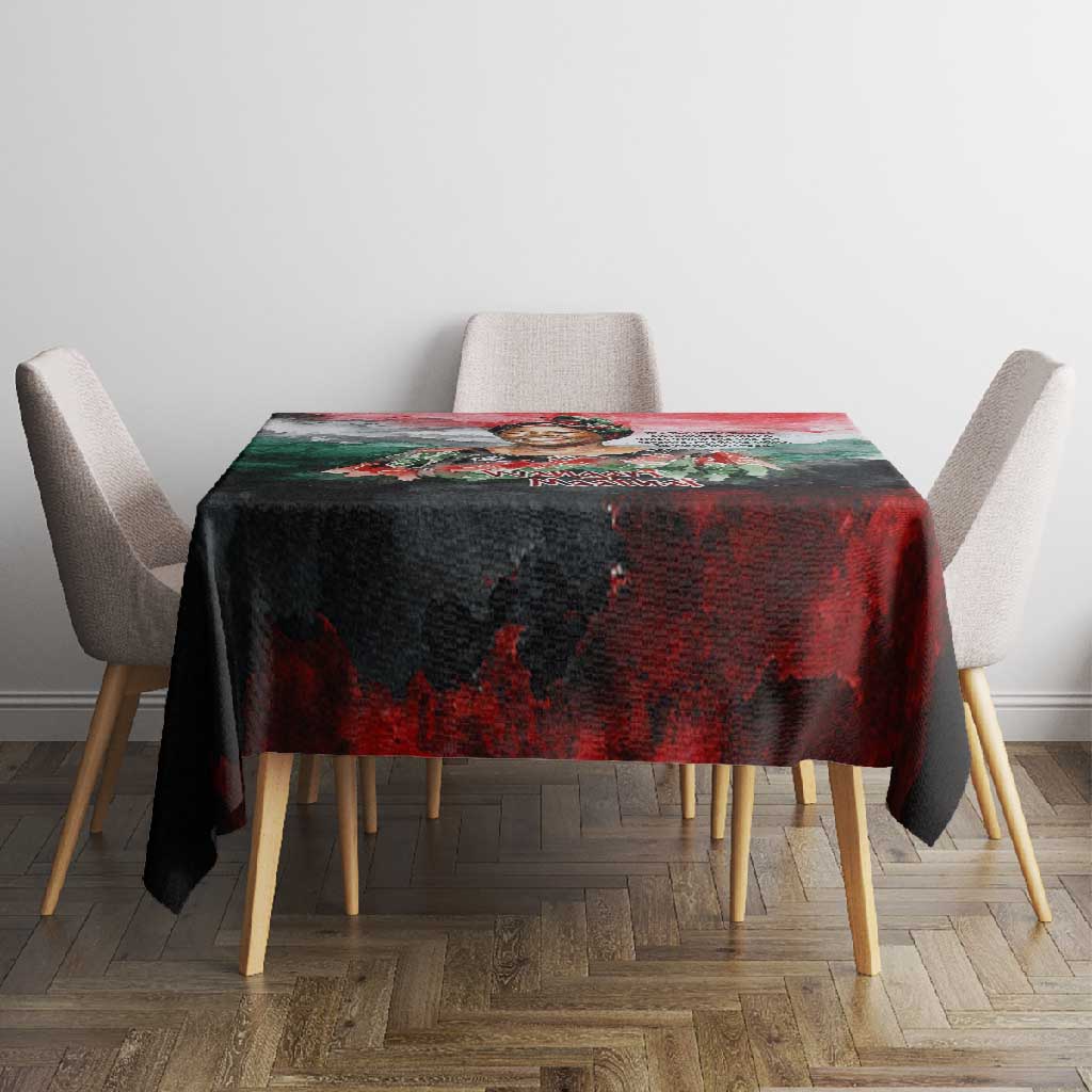 Wangari Maathai Tablecloth Kenyan Flag Watercolor Style - Environmental Quote Planting Trees Tribute Eco-Activism - Wonder Print Shop