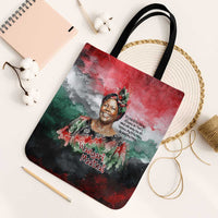 Wangari Maathai Tote Bag Kenyan Flag Watercolor Style - Environmental Quote Planting Trees Tribute Eco-Activism - Wonder Print Shop