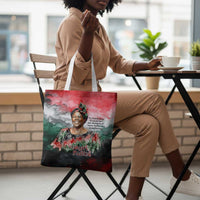 Wangari Maathai Tote Bag Kenyan Flag Watercolor Style - Environmental Quote Planting Trees Tribute Eco-Activism - Wonder Print Shop