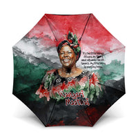 Wangari Maathai Umbrella Kenyan Flag Watercolor Style - Environmental Quote Planting Trees Tribute Eco-Activism - Wonder Print Shop