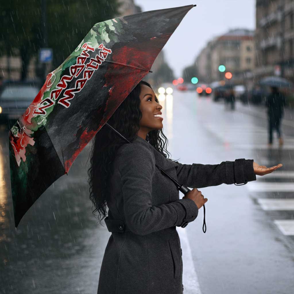 Wangari Maathai Umbrella Kenyan Flag Watercolor Style - Environmental Quote Planting Trees Tribute Eco-Activism - Wonder Print Shop