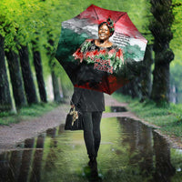 Wangari Maathai Umbrella Kenyan Flag Watercolor Style - Environmental Quote Planting Trees Tribute Eco-Activism - Wonder Print Shop