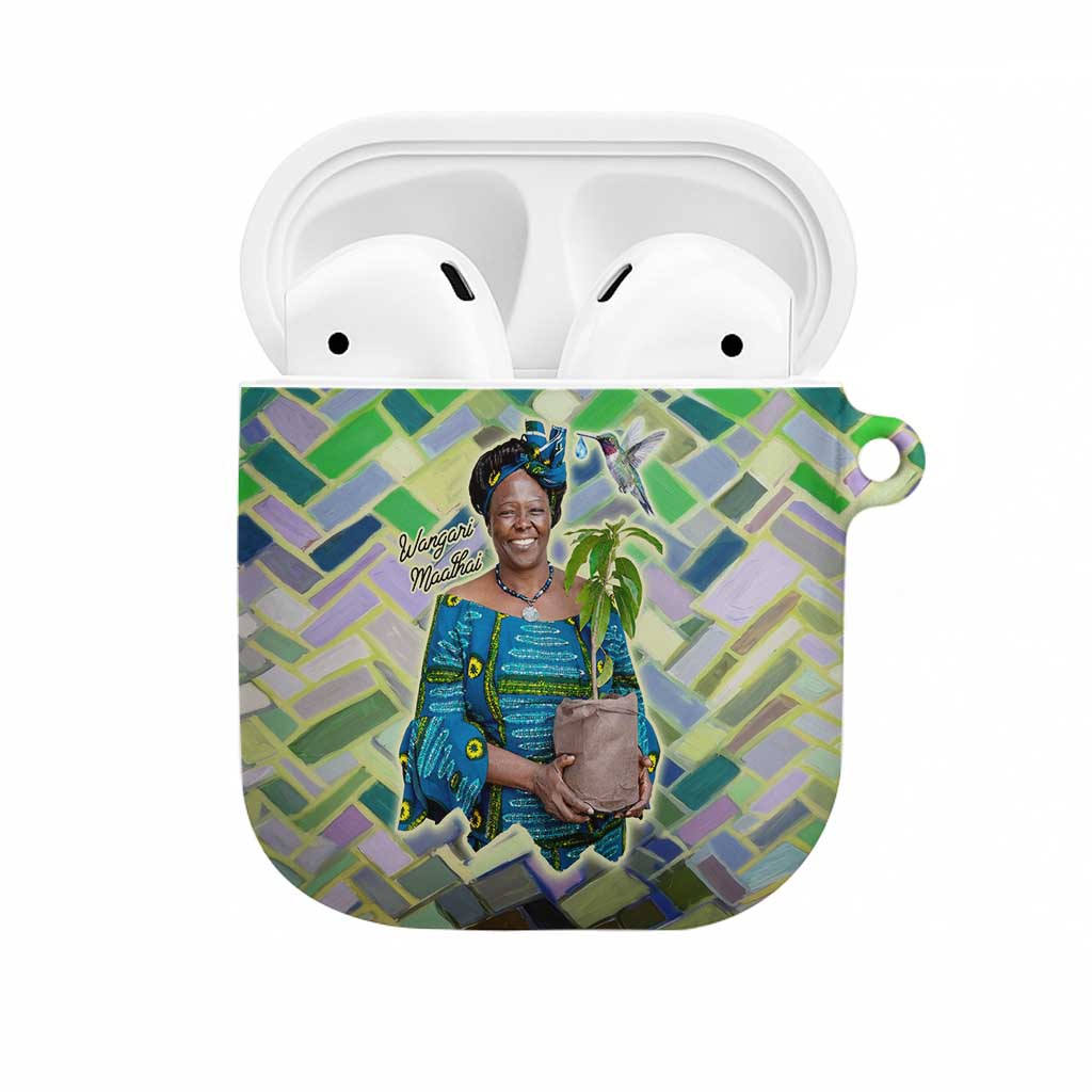 Wangari Maathai AirPods Case Hummingbird Quote Tree Planting Theme Environmental Justice Tribute - Wonder Print Shop