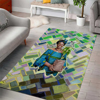 Wangari Maathai Area Rug Hummingbird Quote Tree Planting Theme Environmental Justice Tribute - Wonder Print Shop