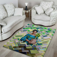 Wangari Maathai Area Rug Hummingbird Quote Tree Planting Theme Environmental Justice Tribute - Wonder Print Shop